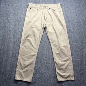 Levi's  Pants Mens 34x34 Tan Fits 36x30 505 Regular Fit Khaki Straight Leg Chino